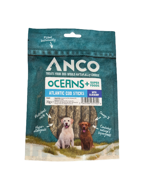 Anco Oceans+ Atlantic Cod Stick with Bluberry