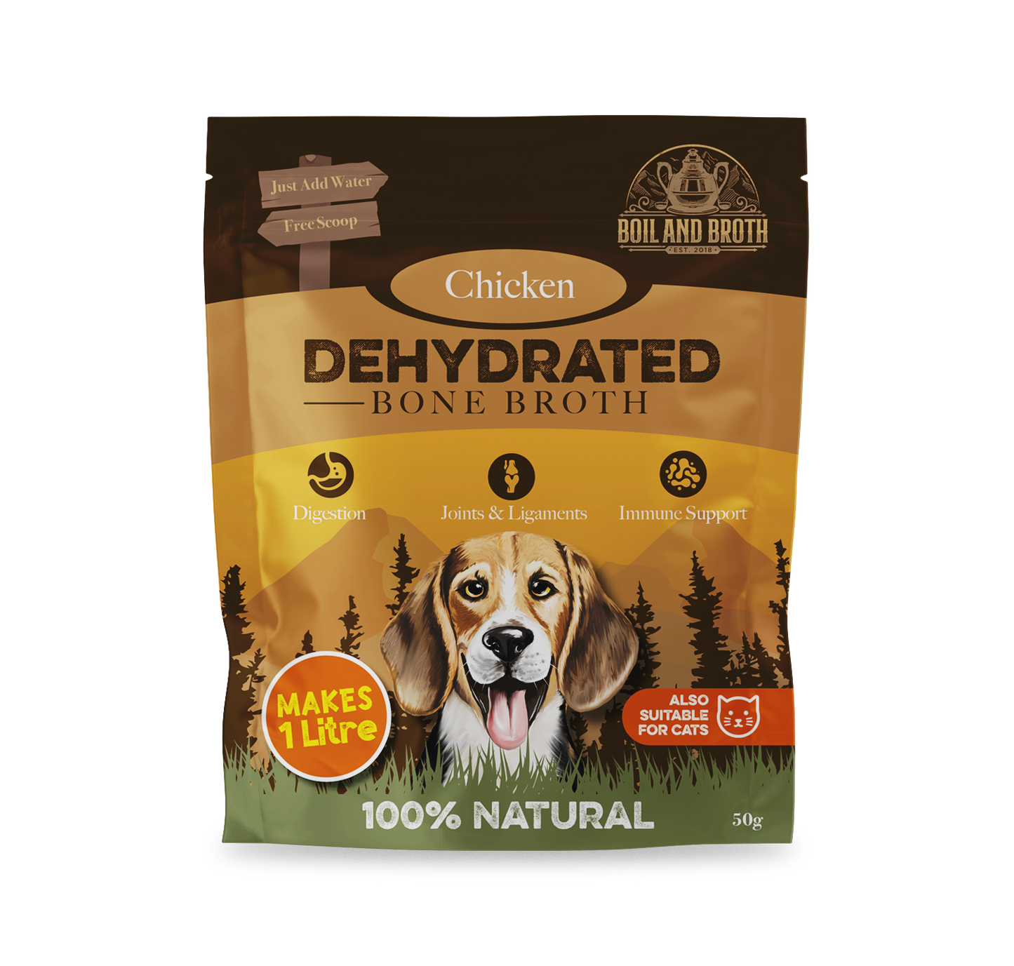 Chicken Bone Broth for Dogs & Cats