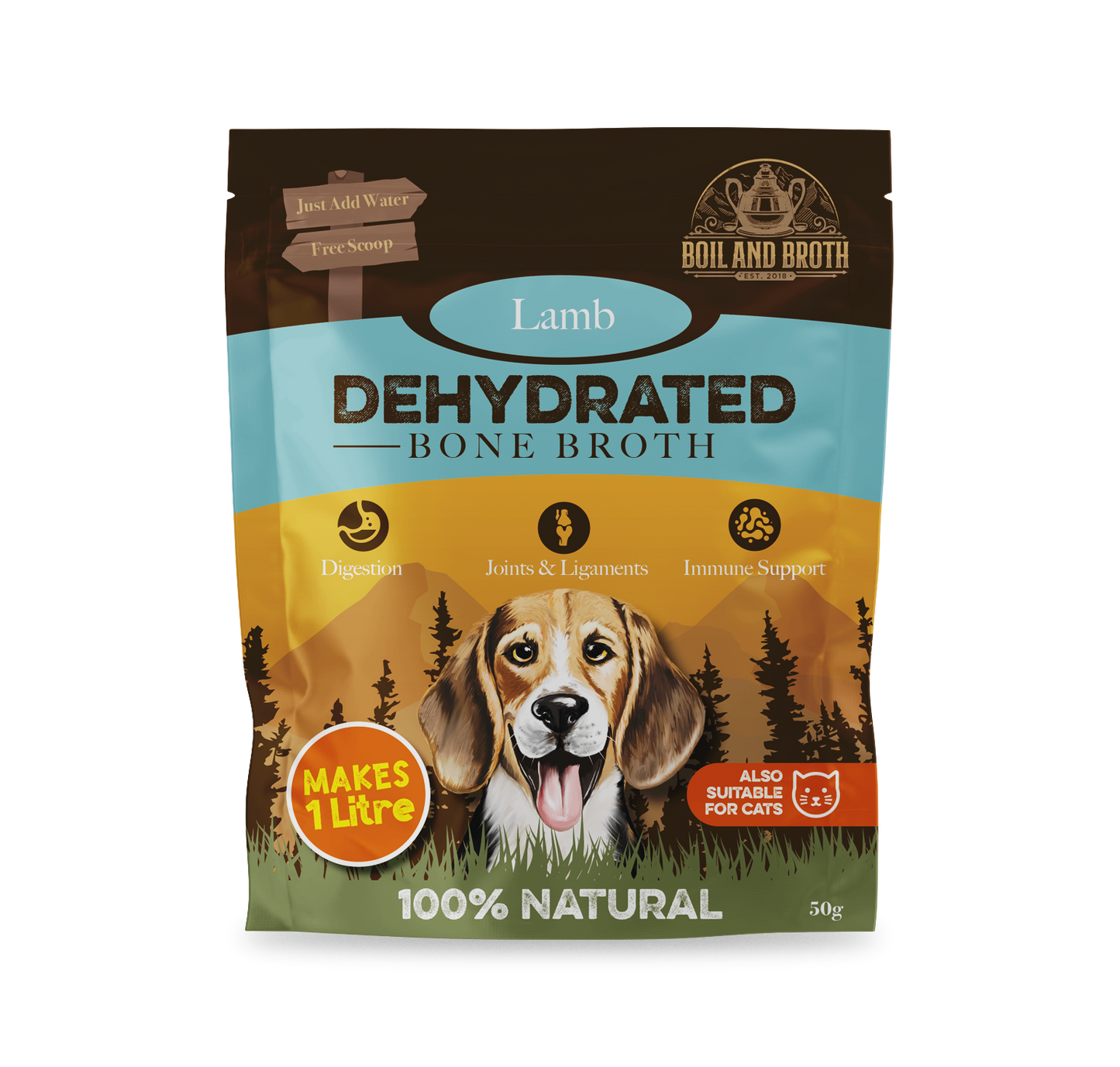 Lamb Bone Broth for Dogs & Cats