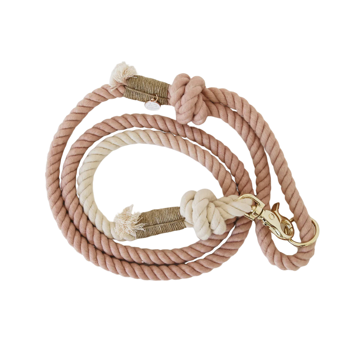 Furlou Cotton Rope Lead - Antique Rose