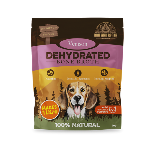Venison Bone Broth for Dogs & Cats