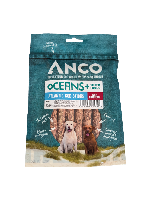 Anco Oceans+ Atlantic Cod Stick with Cranberry