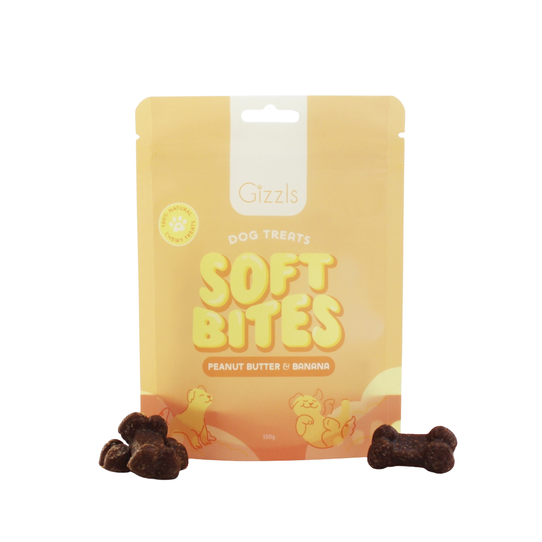 Gizzls Soft Bites Peanut Butter & Banana Treats 150g
