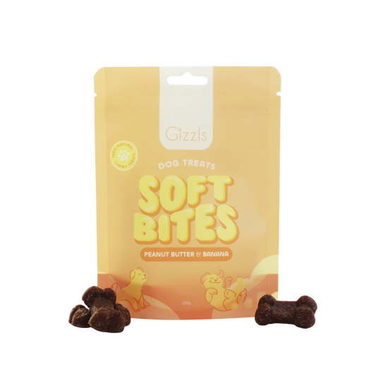 Gizzls Soft Bites Peanut Butter & Banana Treats 150g